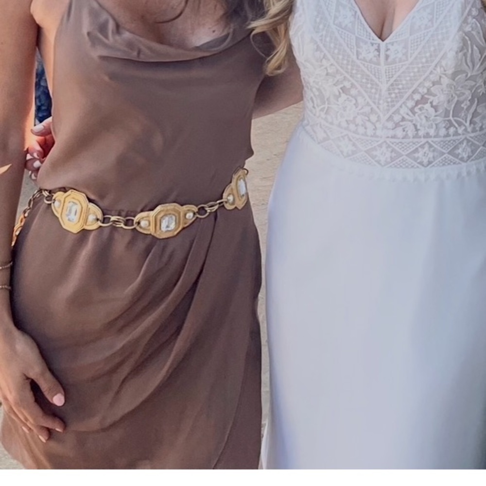 Taupe Drape Dress​​
